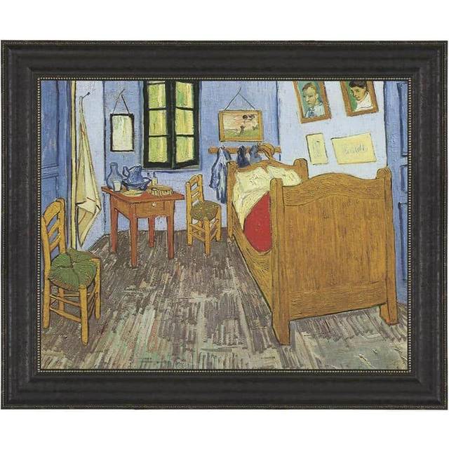 The Bedroom Framed Canvas Replica Painting: Large