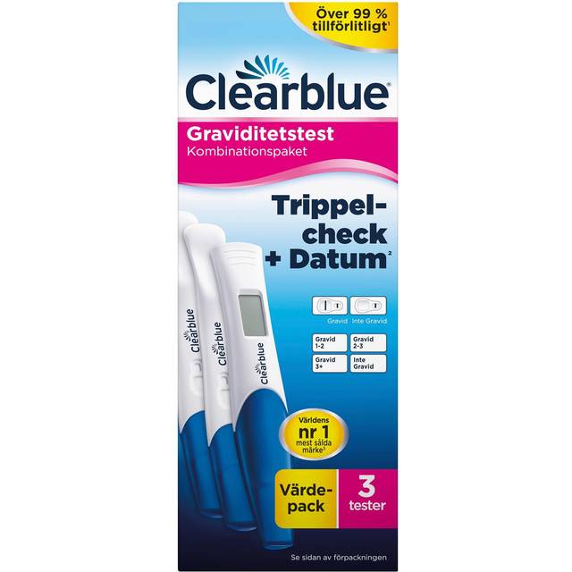 Clearblue Ultra Early Graviditetstest Kombo - 3-pack