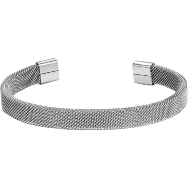 Men's Stainless Steel Mesh Cuff Bracelet