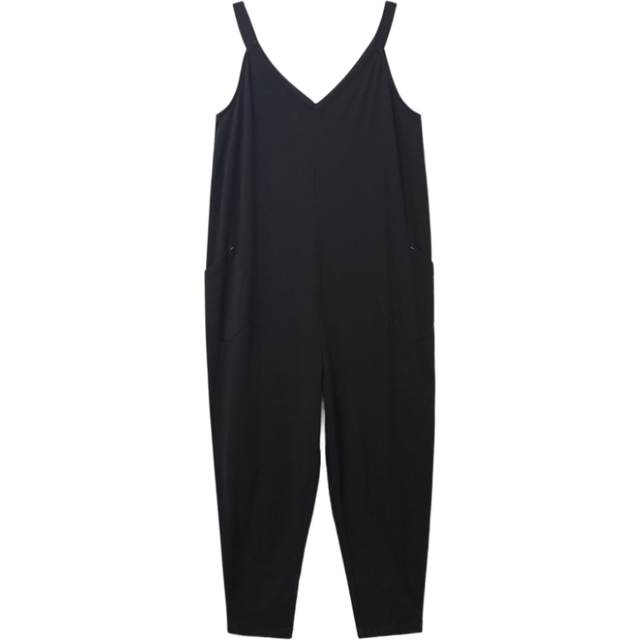 White Stuff Selina Slouchy Jersey Jumpsuit, Pure Black