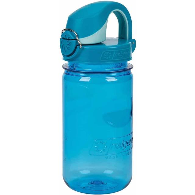 Nalgene Kids On The Fly Water Bottle  Leak Proof  Durable  BPA and BPS Free  Carabiner Friendly  Reusable and Sustainable  12 Ounces