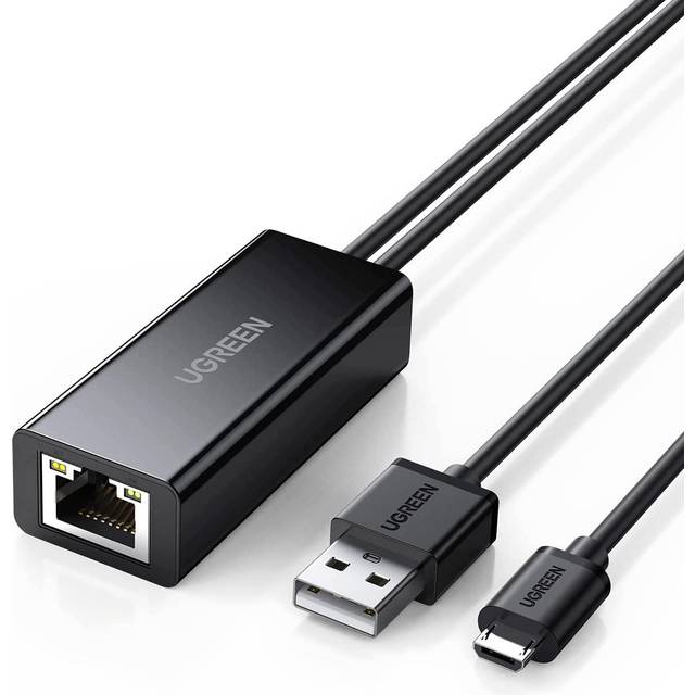 Micro USB Ethernet Adapter for Fire TV Stick Lite4K4k Max and Chromecast 123Audio Google Home Mini Roku Express 4K USB to RJ45 Lan Network Adaptor