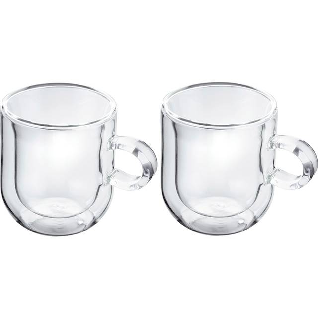 Double Walled Glassware 2 Piece Espresso Glass Set, 75Ml