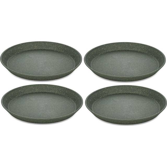 Koziol Connect assiett Ø20,5 cm 4-pack Nature ash grey - Grå