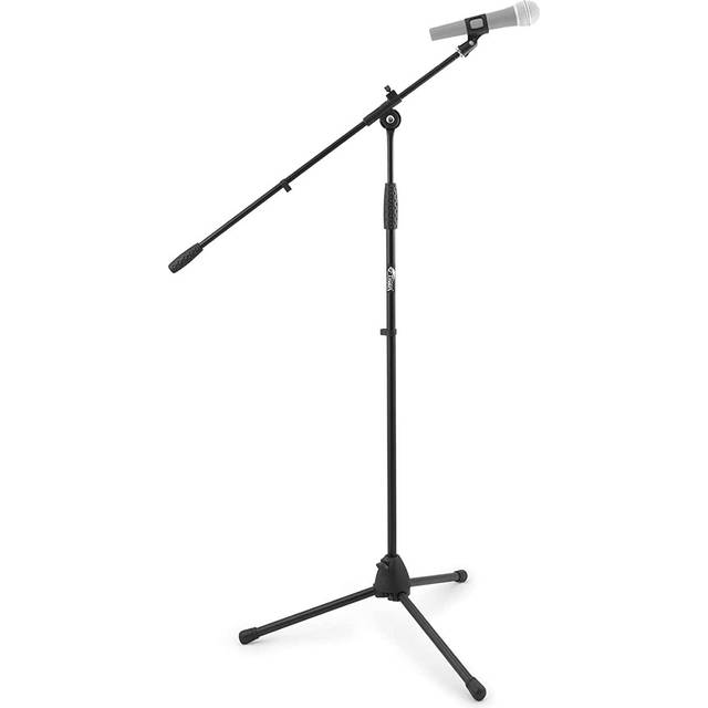 Tiger MCA68-BK Microphone Boom Stand, Mic Stand with Free Mic Clip - Black