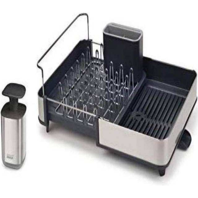 Joseph Joseph Extend expandable drainer with draining spout + stainless steel liquid soap dispenser (85189)