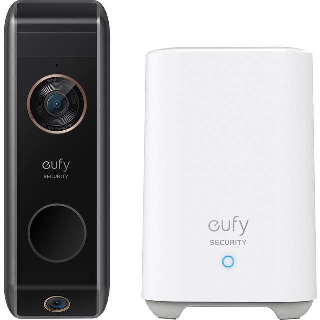 eufy Dual Camera Video Doorbell - Black - 23 x 13.5 x 21cm