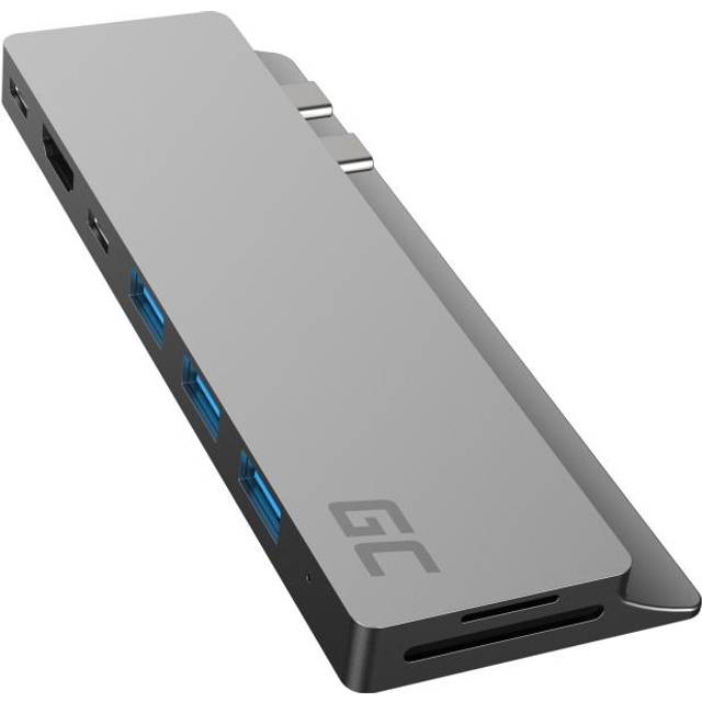 GreenCell 8-portars multiport 100W PD USB-C-hubb för MacBook Air och Pro