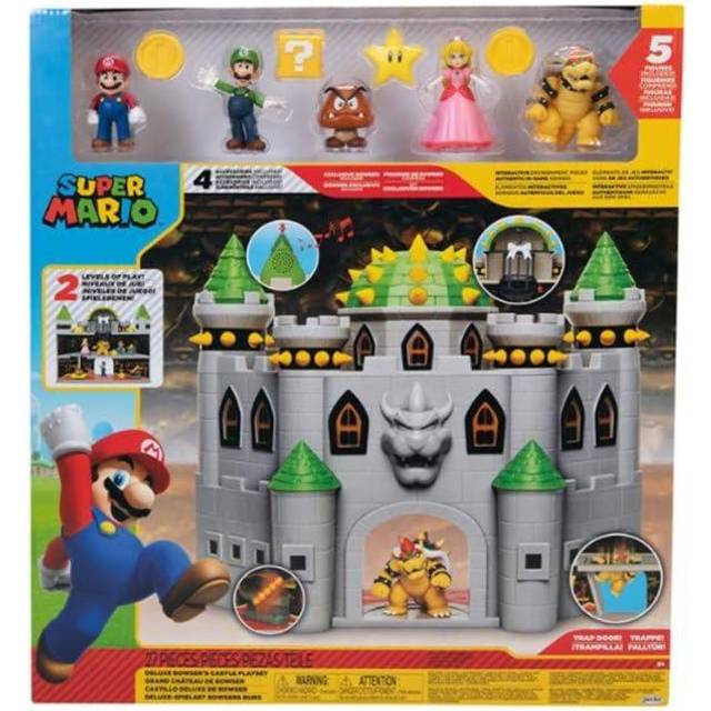 World of Nintendo Super Mario Deluxe Bowser Castle Playset