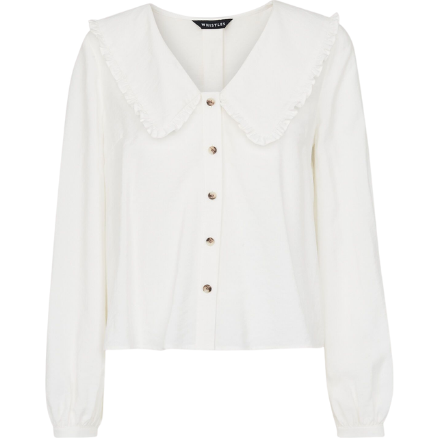 Black Oversized Collar Detail Top (6)
