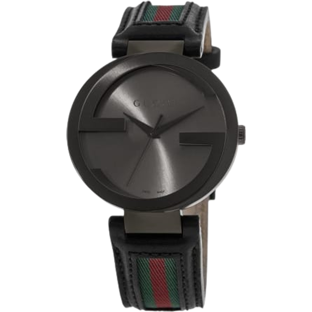 Gucci YA133206 Interlocking 42mm Red and Green Pattern Strap Unisex Watch