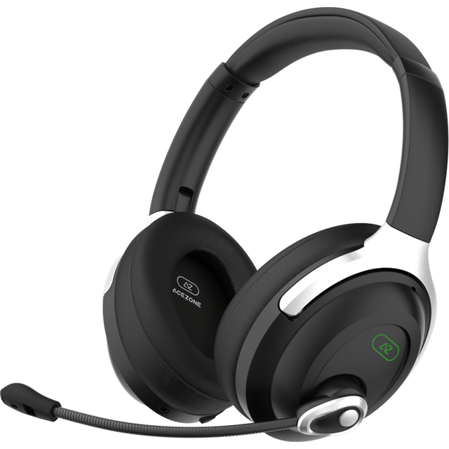 ACEZONE A-Spire – ANC spelheadset – aktiv brusreducering – brusreducering flip-to-mute mikrofon – mobilapp – lätt – Windows PC – PS4 – PS5 – Xbox – Switch – Android – iOS – Mac