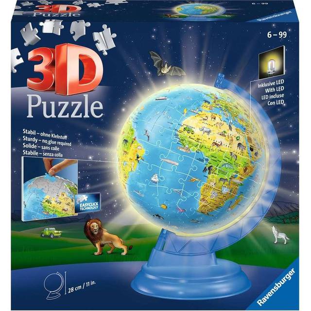 Children's World Map Light Up