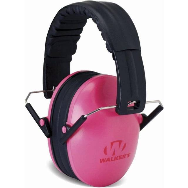 Walker's Youth Childrens Low Profile Lightweight Padded Headband Adjustable Folding Noise-Reducing Hearing Protection Earmuffs  Blue  Small