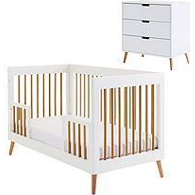 Obaby Maya Two Piece Room Set, White/Natural