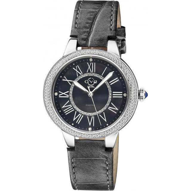 Womens Astor II Black Dial Black leather band Swiss Quartz Watch - One Size