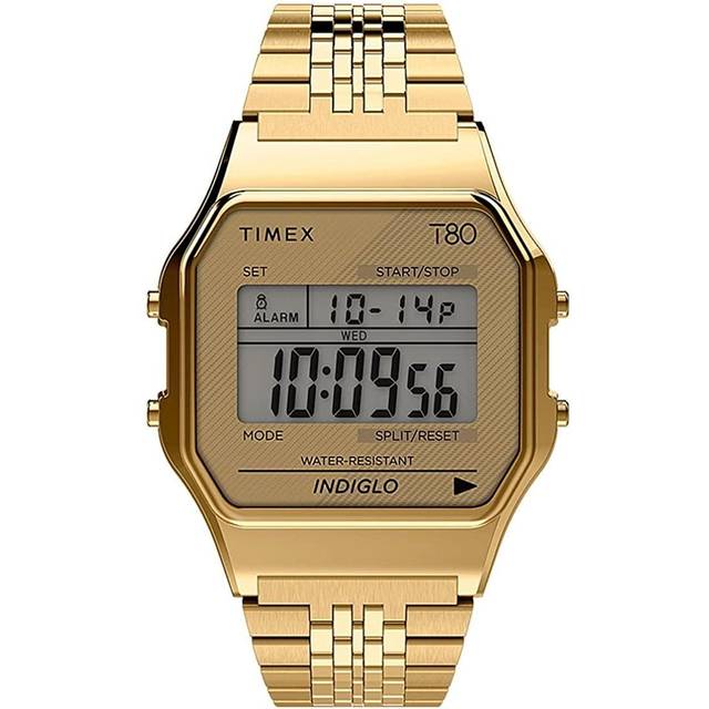 Timex T80 Gold Digital Watch TW2R79200