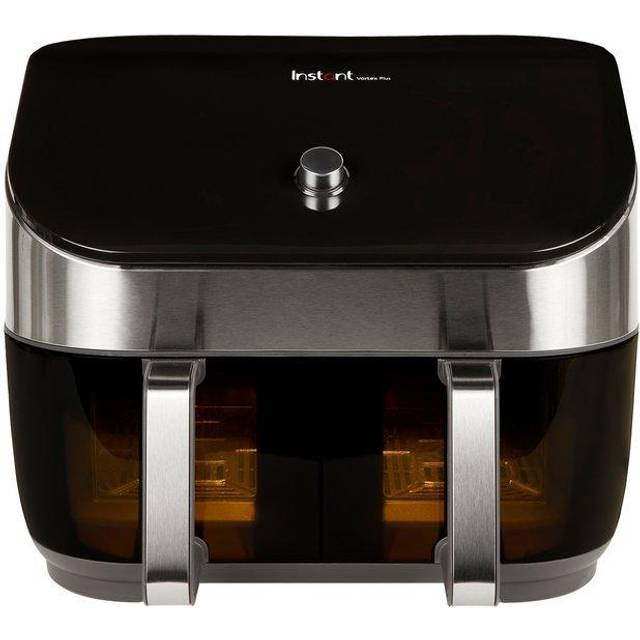 Instant Vortex Plus ClearCook Dual Baskets Air Fryer, 7.6L, Black