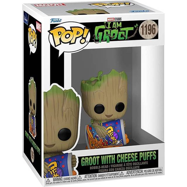 Funko Pop: I Am Groot - Groot with Cheese Puffs - POP! Vinyl Figure 9cm