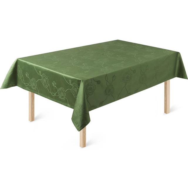 Kähler Hammershøi Poppy damask tablecloth green 150x200 cm