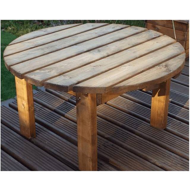 Circular Coffee Table - Brown - One Size