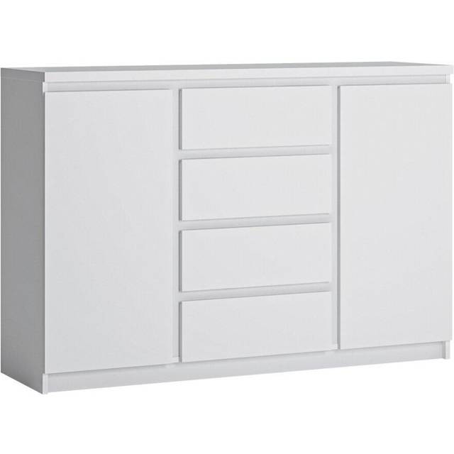 Fribo 2 Door 4 Drawer Sideboard In White