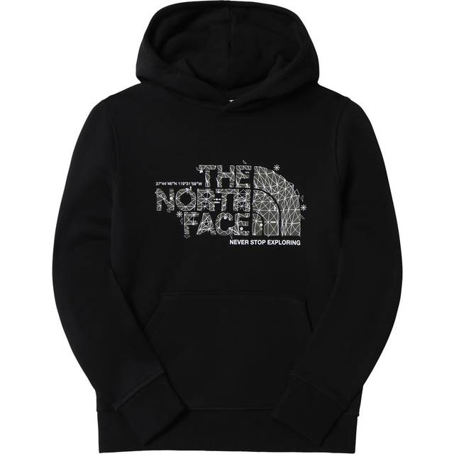 Kids' Drew Peak Overhead Hoodie, Black - L