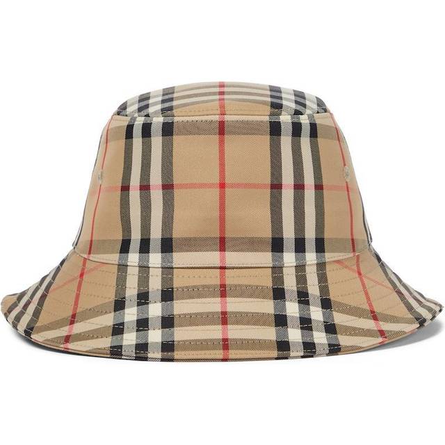 Burberry Kids Check Pattern Bucket Hat, Size 4/5Y - Beige (Size 4/5Y)