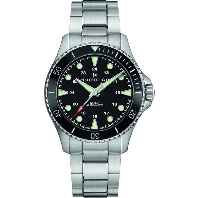 HAMILTON Khaki Navy Scuba 43MM AUTO SS BLK Dial Men's Watch H82515130 - Black - 43 mm