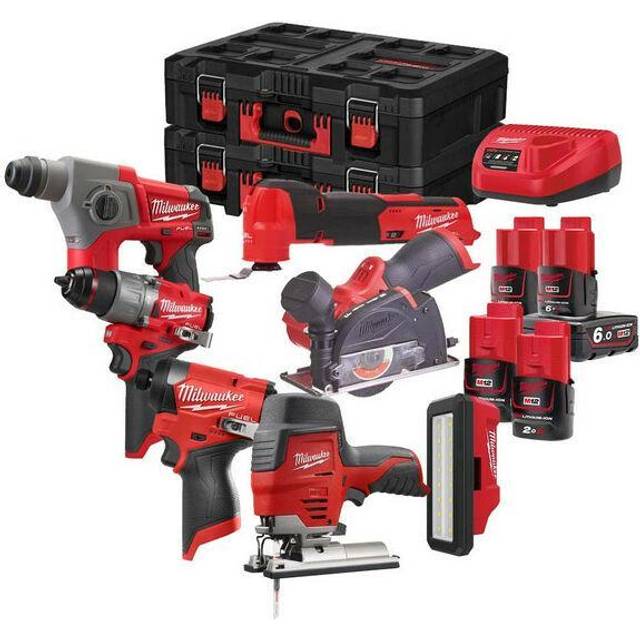 Milwaukee M12FPP7A2-624P M12 FUEL 7 piece compact power tools kit