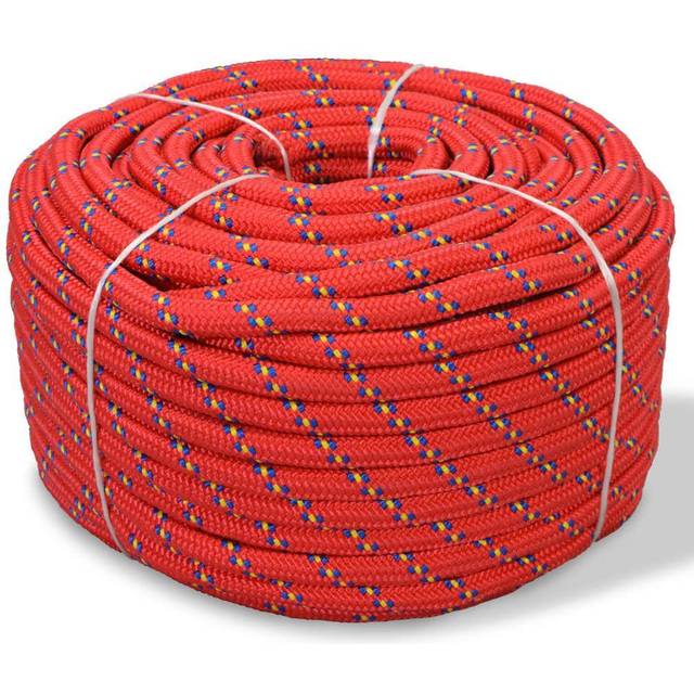 vidaXL Marine Rope Polypropylene 12 mm 50 m Red - red