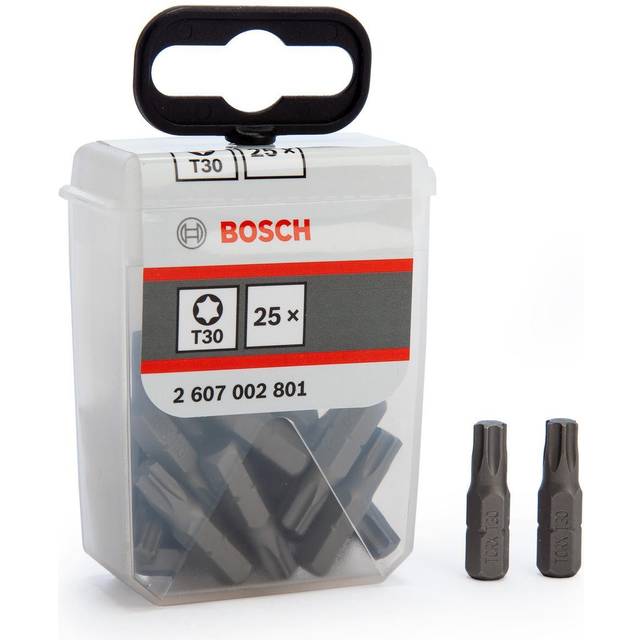 Bosch Extra Hard Torsion Torx Screwdriver Bits T30 25mm Pack of 25