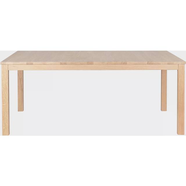 Haslev - Klassik 6b Soffbord Med Låda 85x130 Cm - Vitoljad Ek