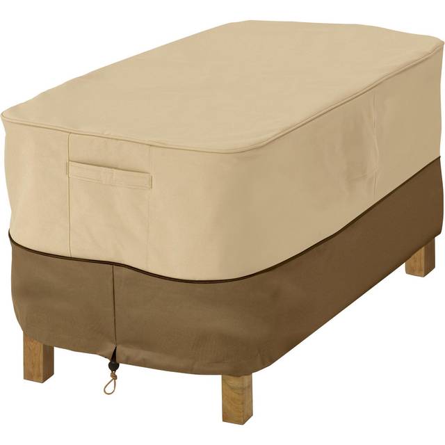 Classic Accessories Veranda Water-Resistant 38 Inch Rectangular Patio Ottoman/Side Table Cover  Outdoor Table Cover