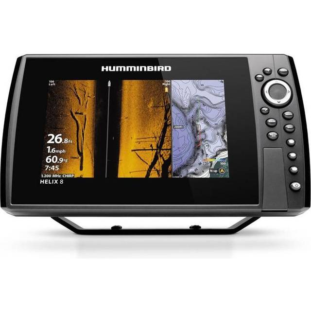 Plotter Humminbird HELIX 8 CHIRP MSI+ GPS G4N, 8" + ekolodsgivare (CHIRP, DownScan, SideScan, Live)