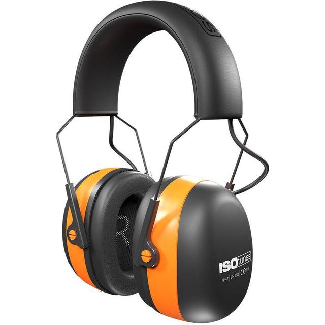 ISOtunes AIR DEFENDER Bluetooth-öronmuffar: EN352-kompatibelt bekvämt trådlöst hörselskydd med 40 timmars batteritid