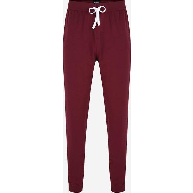 BOSS Mix&Match byxor för män, stretch-bomull, träningsoverallsunderdelar med broderad logotyp, Ny - Mörkblå 403, XL