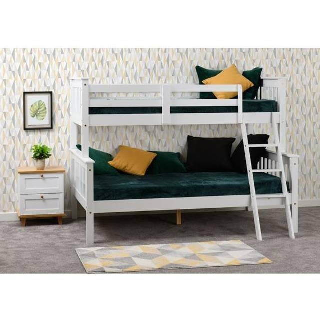Seconique Neptune Triple Sleeper Bunk Bed - White