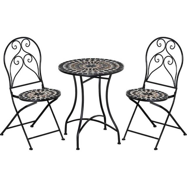 Outsunny 2-Seater Wooden Garden Bench - Natural wood finish - Neutral