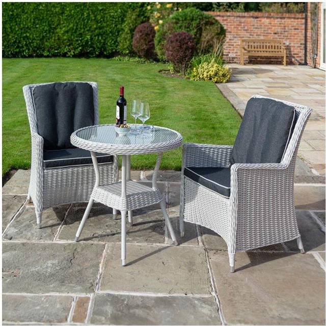 Rowlinson Prestbury Bistro Set Natural Stone, Grey