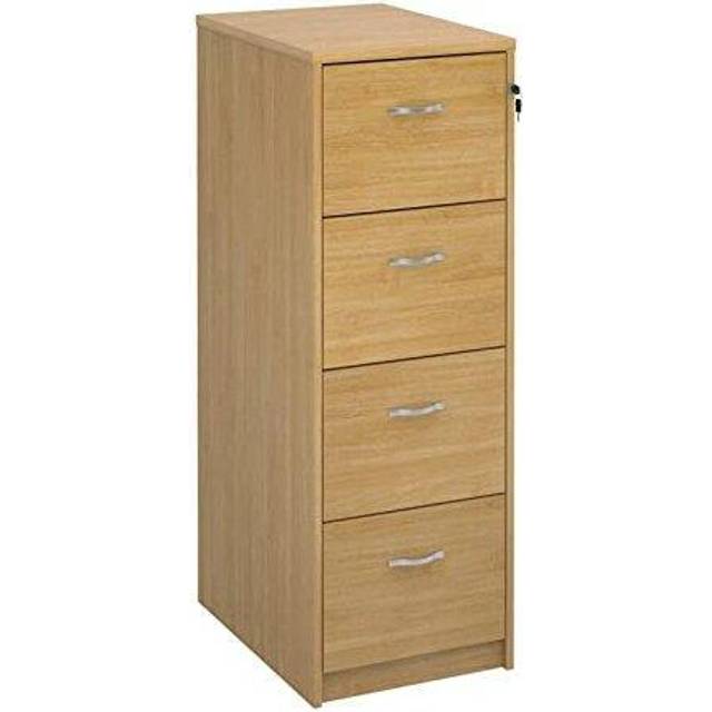 Wooden 4 Drawer Filing Cabinet 1360mm High – Oak