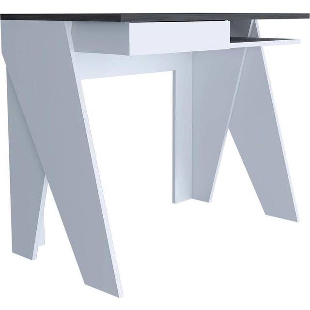 Dallas Home Office Desk with Drawer - White