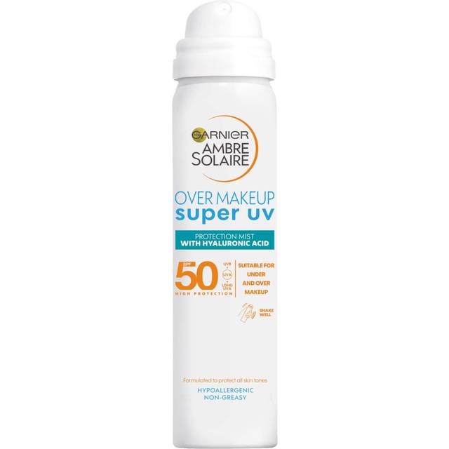 Garnier Ambre Solaire Super UV Over Makeup Mist with Hyaluronic Acid SPF50+ 75 ml
