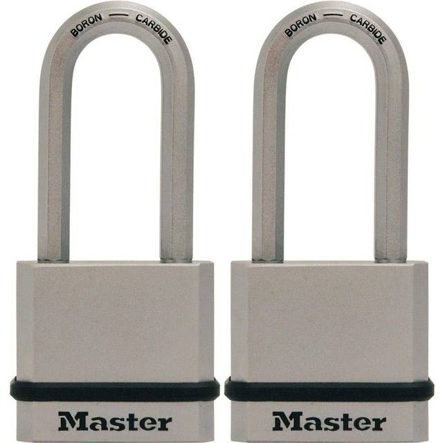 Master Lock M530XTLH Magnum Solid Steel Keyed Alike Padlocks  1-Pack  2-Count Silver