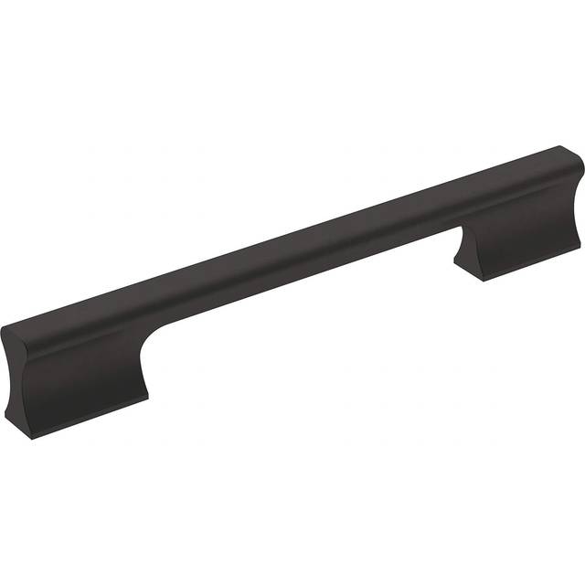 Amerock | Cabinet Pull | Matte Black | 6-5/16 inch (160 mm) Center-to-Center | Status | 1 Pack | Drawer Pull | Cabinet Handle | Cabinet Hardware
