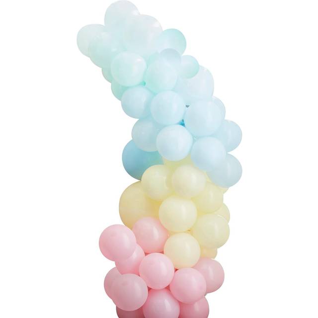 Ginger ray mixed pastels balloon arch kit 70 assorted balloons diy party decor