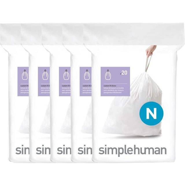 Simplehuman 50L Code N Bin Liners - Pack of 100