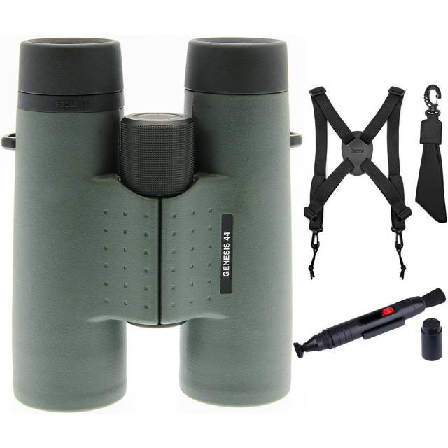 Kowa 10.5x44 Prominar XD Camera Lens Roof Prism Binoculars with Harness and Camera Lens Pen in Green