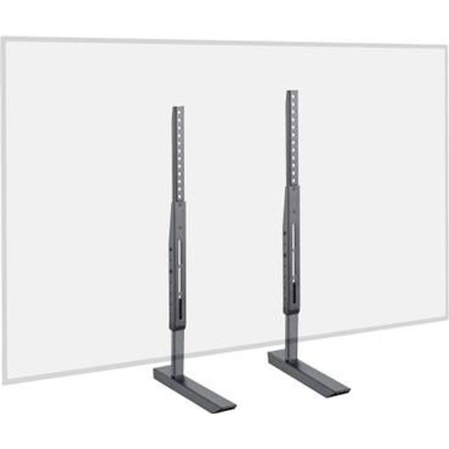 Echogear Universellt stort TV-stativ – justerbar höjd för TV-apparater upp till 76 tum – vingfritt ersättningsstativ fungerar med alla TV-apparater, inklusive Vizio, TCL, Samsung och More – platt