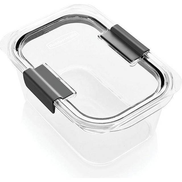 Rubbermaid Brilliance BPA Free Airtight Food Storage Containers with Lids  Set of 4 (4.7 Cup) Ideal for Lunch  Meal Prep  and Leftovers